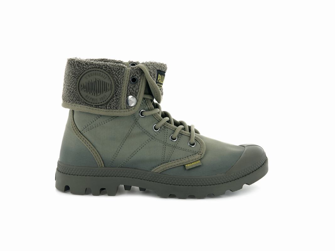 Palladium Pallabrousse Baggy Tx Men's Boots Green/Brown (QDTV15026)